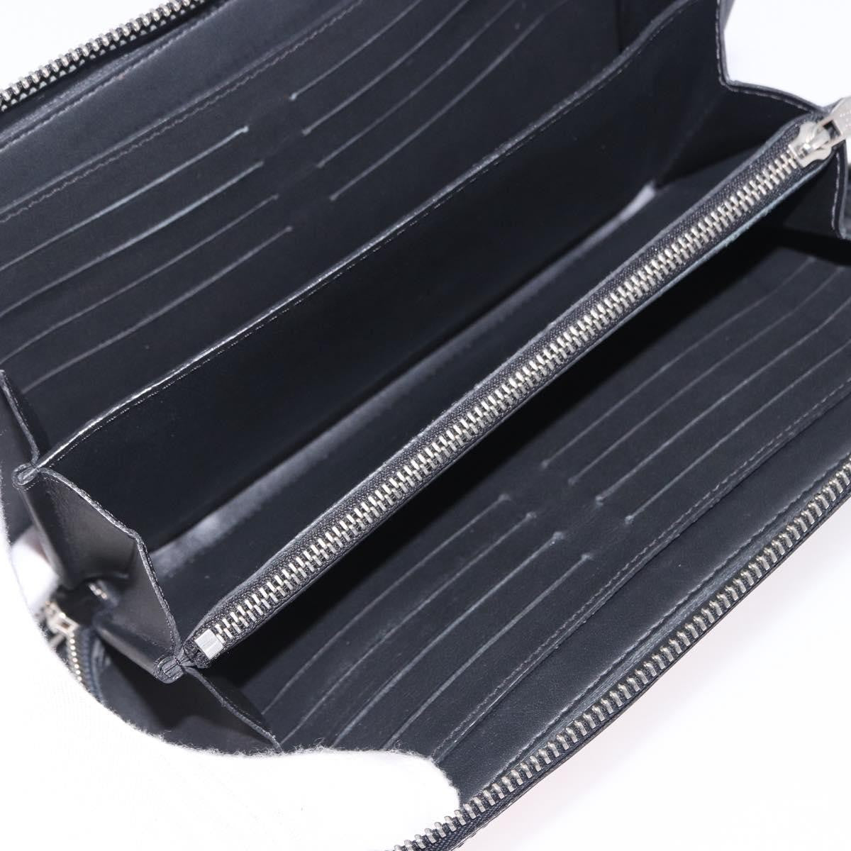 Louis Vuitton Zippy Xl Damier Leather Black Canvas Wallets Accessory (Pre-Owned)