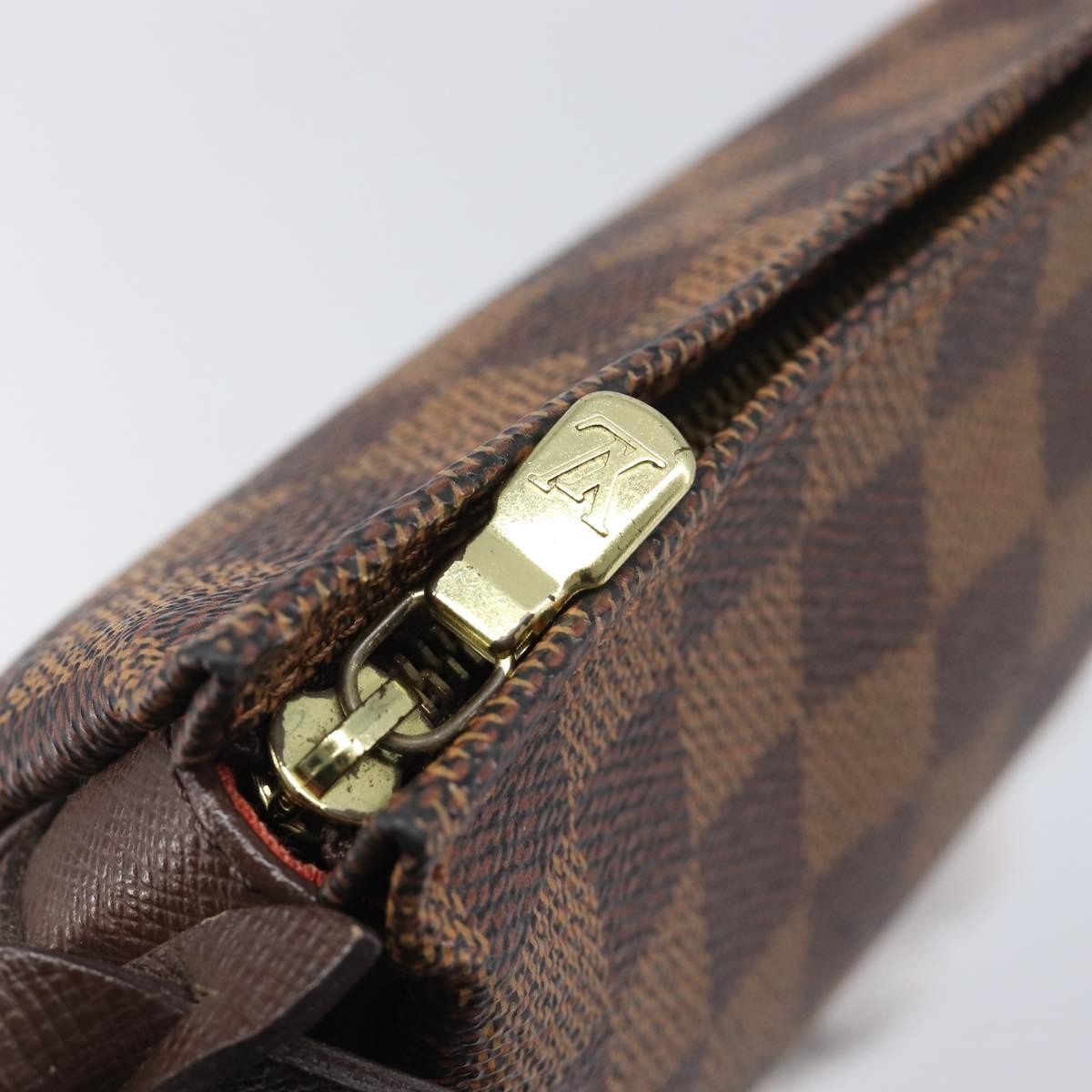 Louis Vuitton Trousse Make Up Damier Brown Canvas Clutche & Pouche Bag (Pre-Owned)