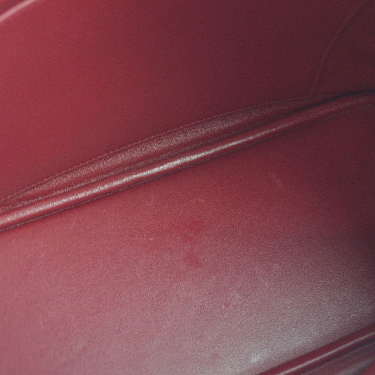 Hermes Bolide Clemence Red Leather Handbag (Pre-Owned)