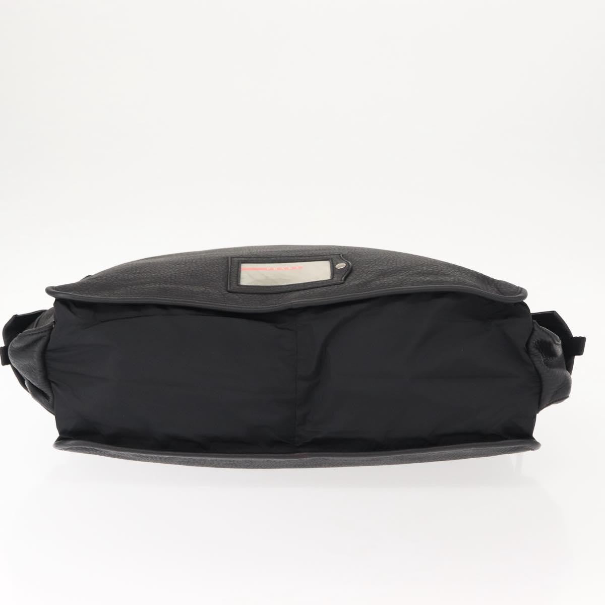 Prada Sport Nylon And Leather Black Nylon Briefcase Bag (Pre-Owned)