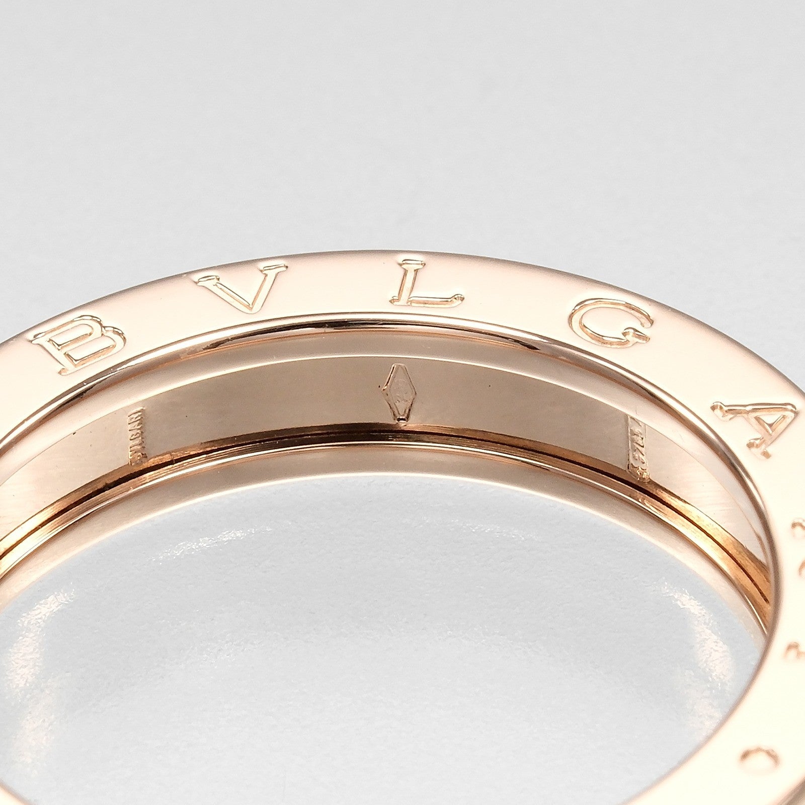 Bvlgari B.Zero1 One Band 18K Rose Gold Gold Pink_Gold Ring Jewelry (Pre-Owned)