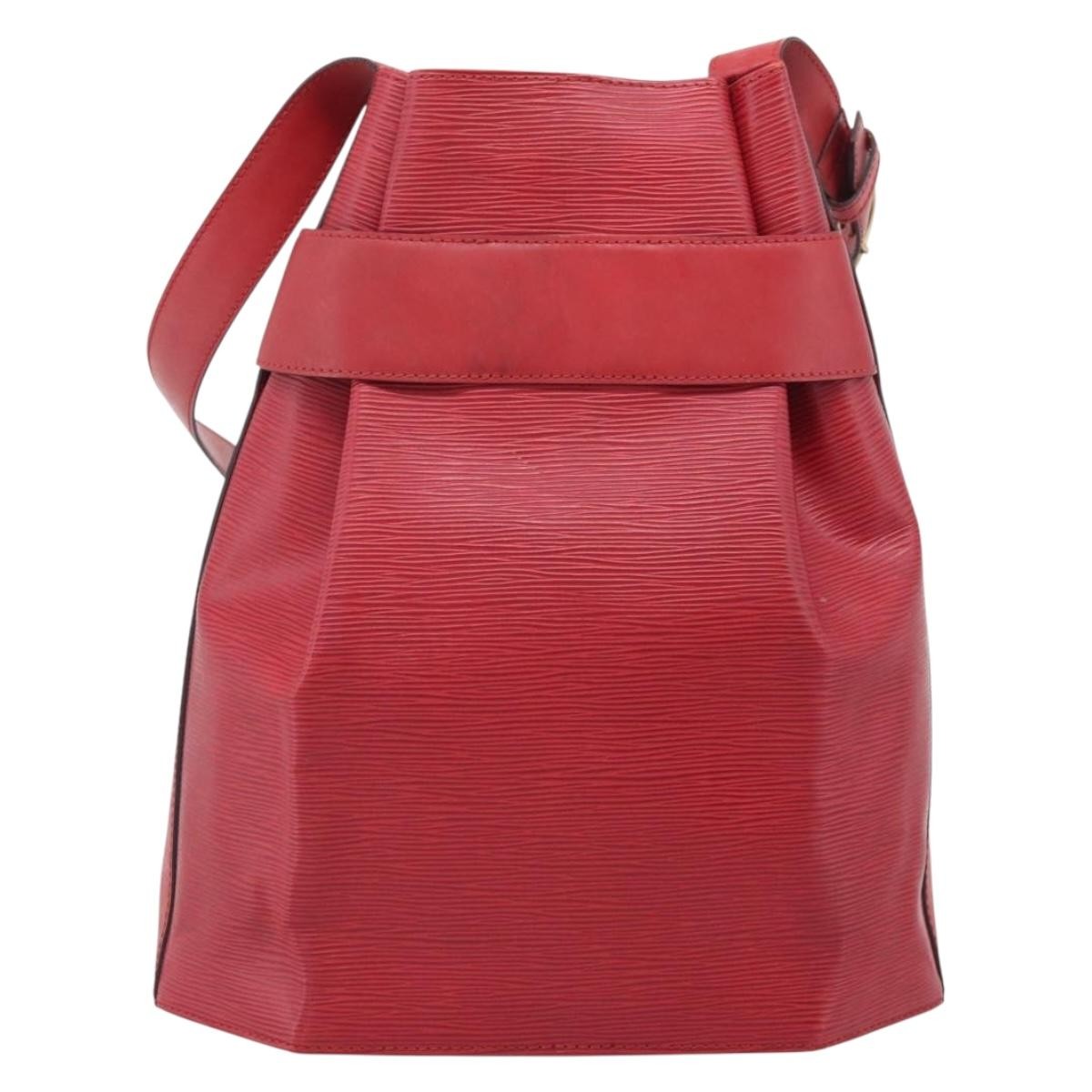 Louis Vuitton Vintage Sac D'epaule Epi Leather Red Leather Handbag (Pre-Owned)