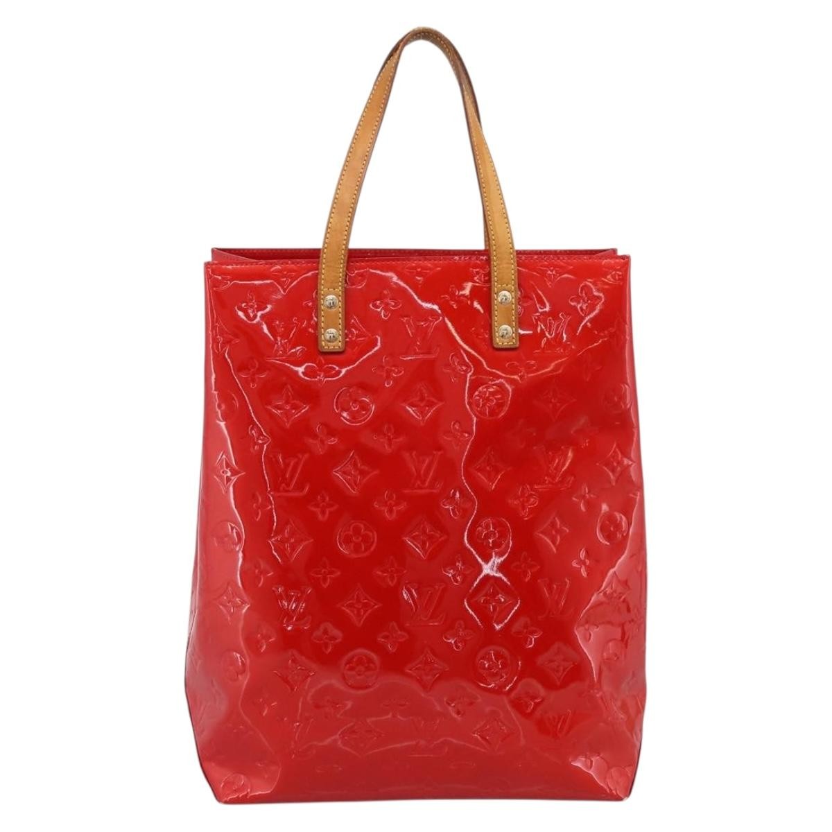 Louis Vuitton Reade Monogram Vernis Red Patent_Leather Handbag (Pre-Owned)