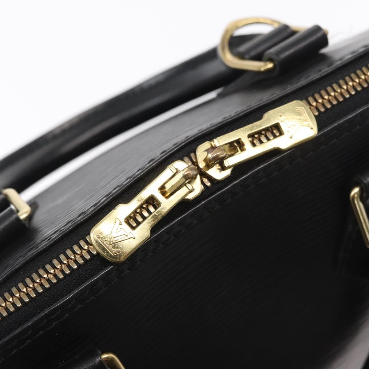Louis Vuitton Alma Epi Leather Black Leather Handbag (Pre-Owned)