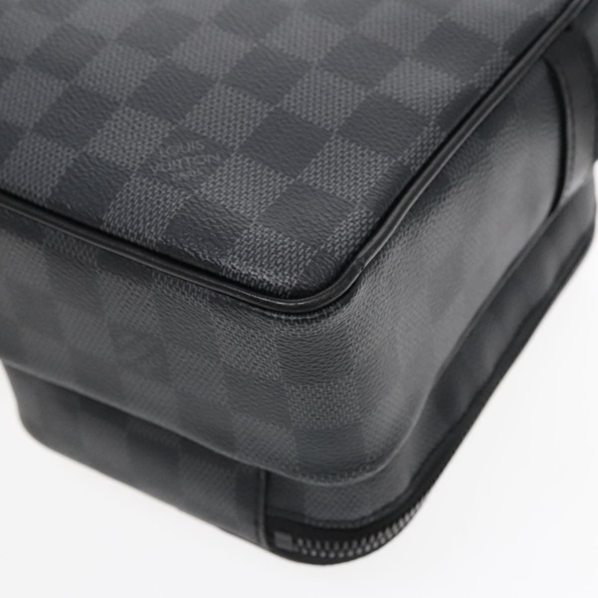 Louis Vuitton Utility Business Damier Graphite Gray Canvas Shoulder Bag Bag (Pre-Owned)