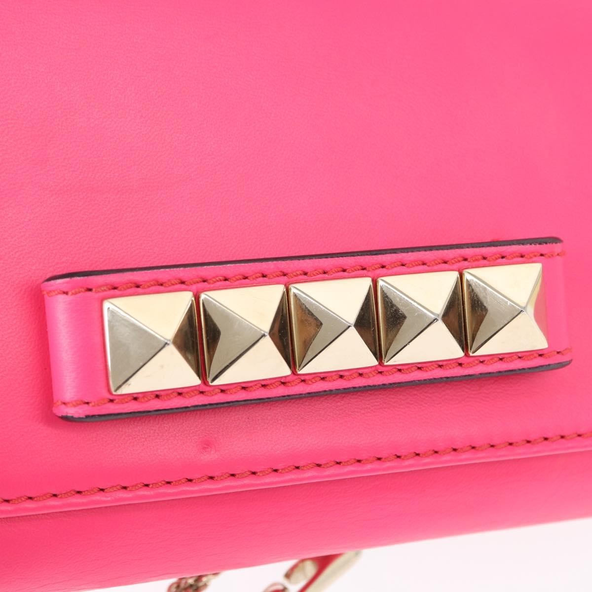 Valentino Garavani Va Va Voom Clutch Leather Pink Leather Shoulder Bag Bag (Pre-Owned)