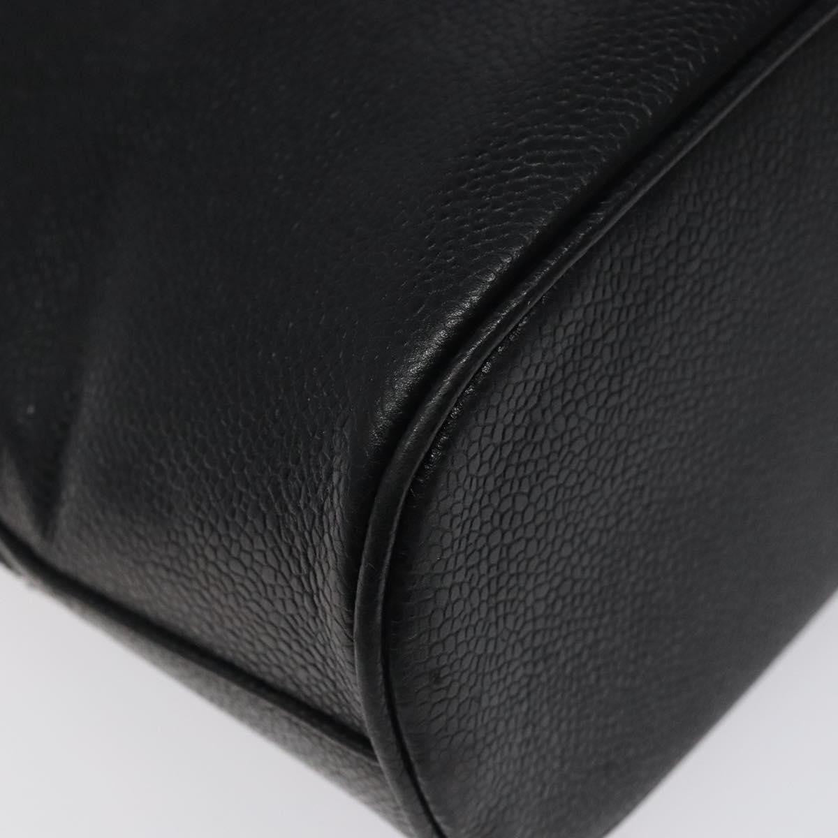 Chanel Vintage Cc Dome Caviar Black Calfskin Handbag (Pre-Owned)