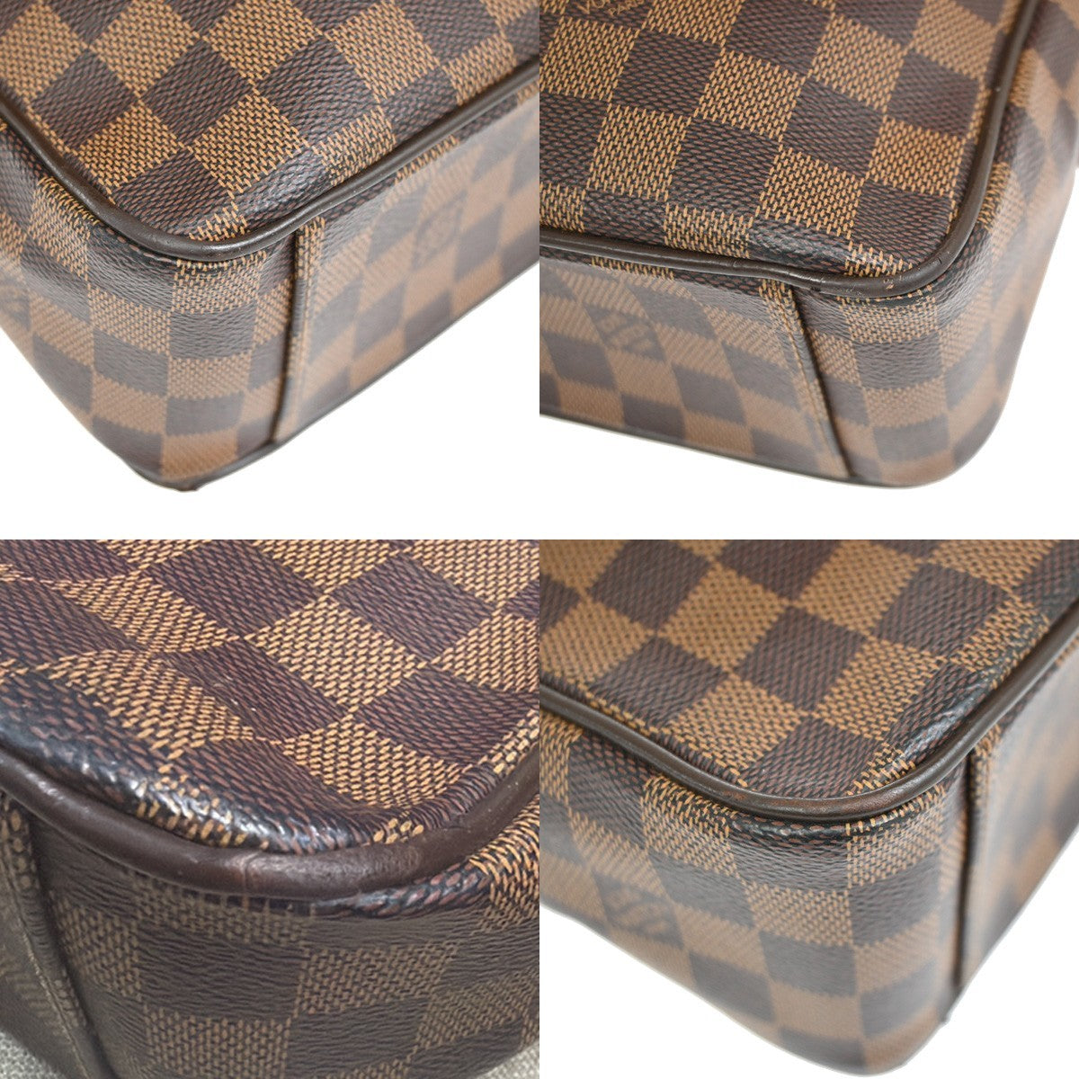 Louis Vuitton Shelton Messenger Damier Ebene Brown Canvas Shoulder Bag Bag (Pre-Owned)