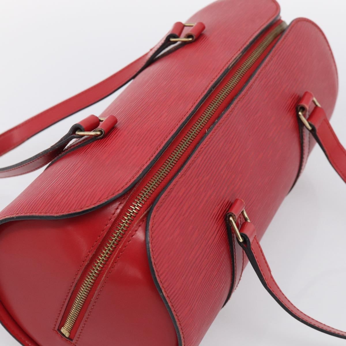 Louis Vuitton Soufflot Epi Leather Red Leather Tote Bag Bag (Pre-Owned)