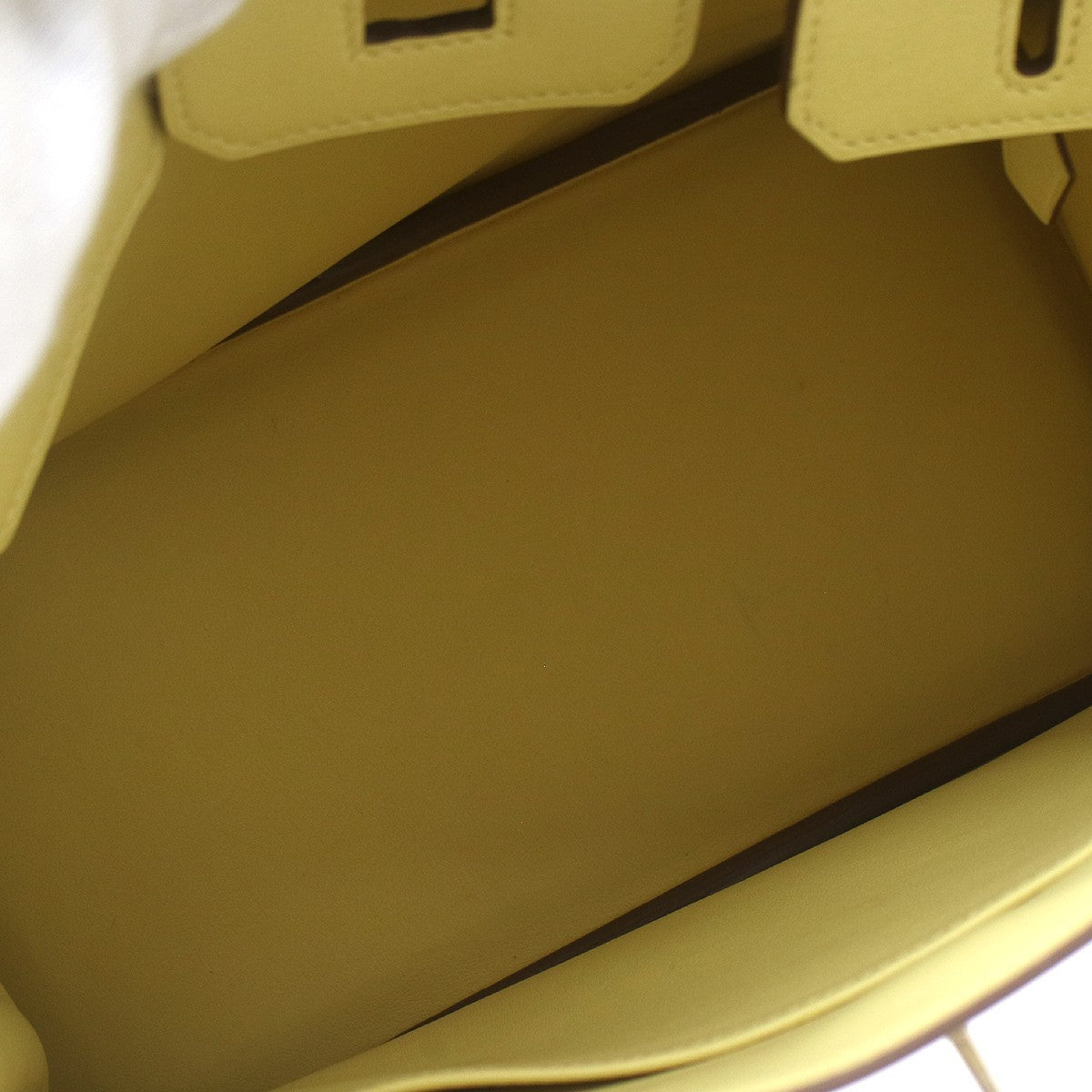 Hermes Birkin Yellow Swift With Palladium Hardware Yellow Leather Handbag (Pre-Owned)