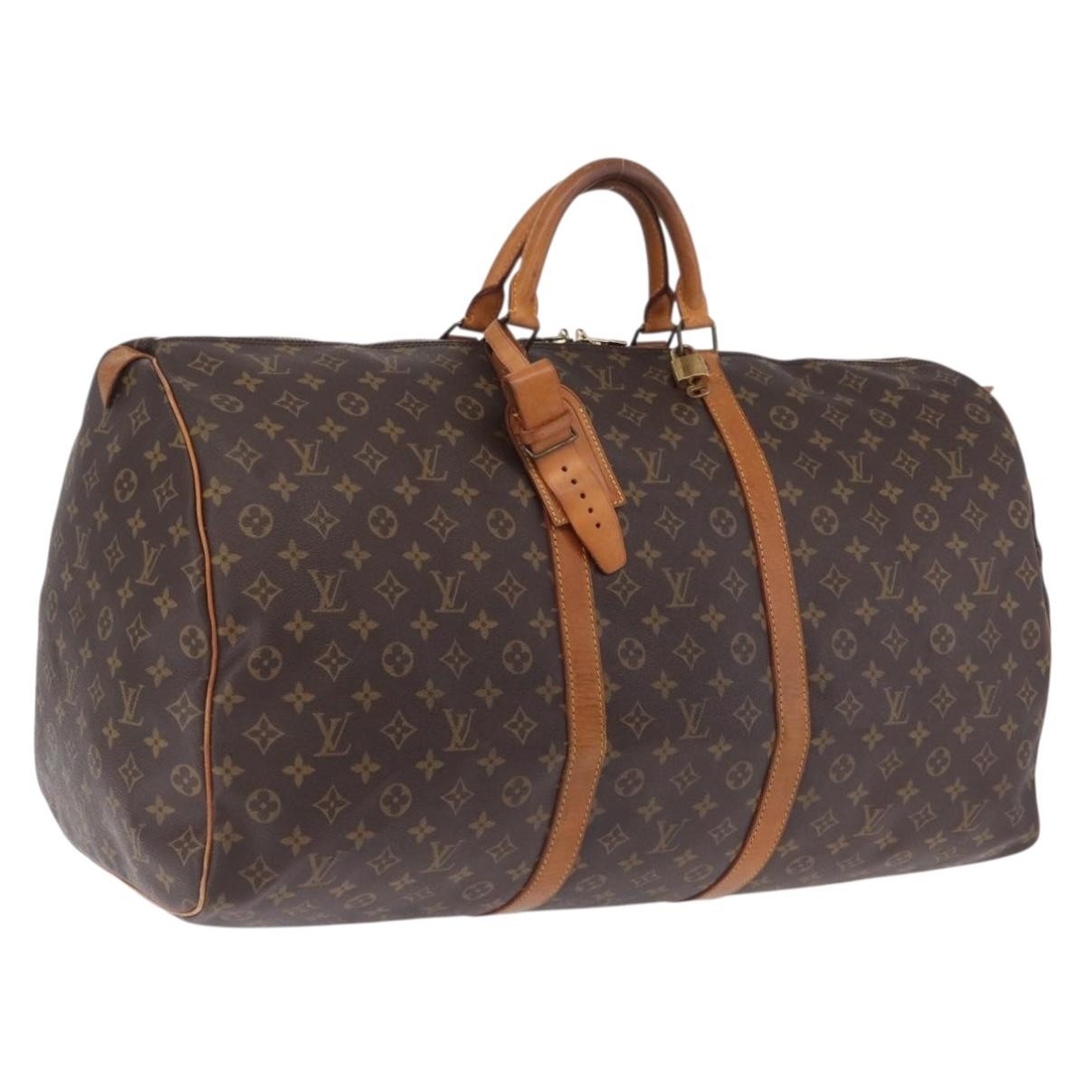 Louis Vuitton Keepall Monogram Canvas Brown Canvas Travel Bag Bag (Pre-Owned)