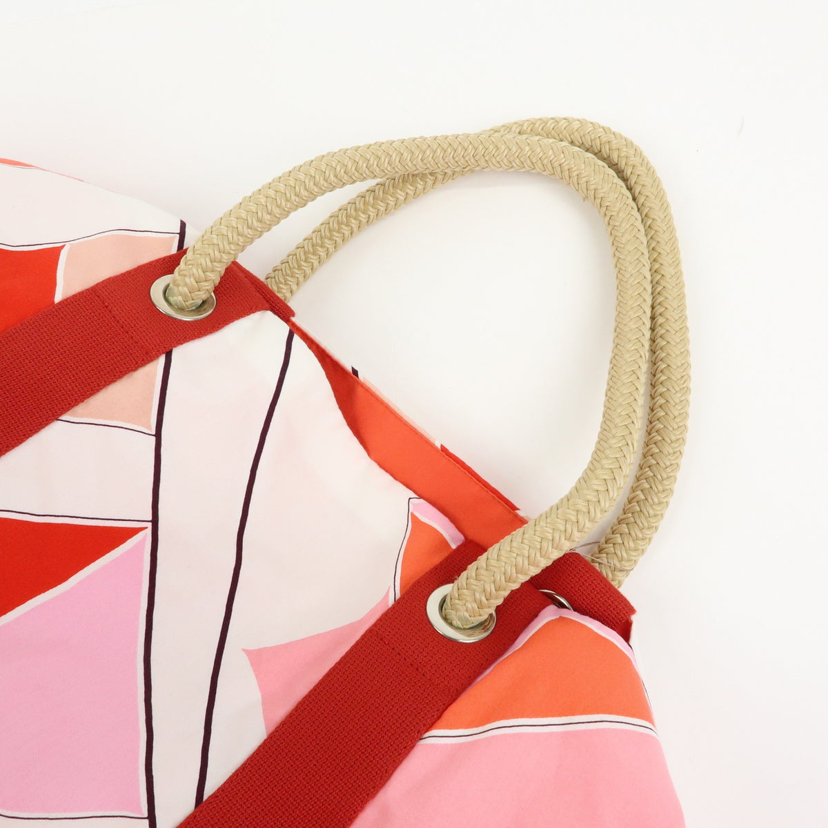 Hermes Drapeaux Au Vent Printed Canvas Multicolour Canvas Handbag (Pre-Owned)