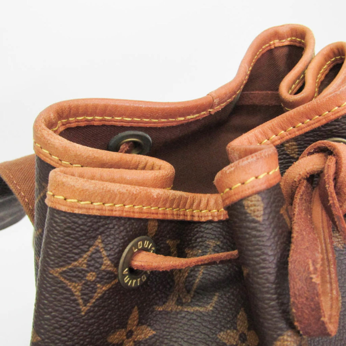 Louis Vuitton Vintage Montsouris Monogram Canvas Brown Canvas Backpack Bag (Pre-Owned)