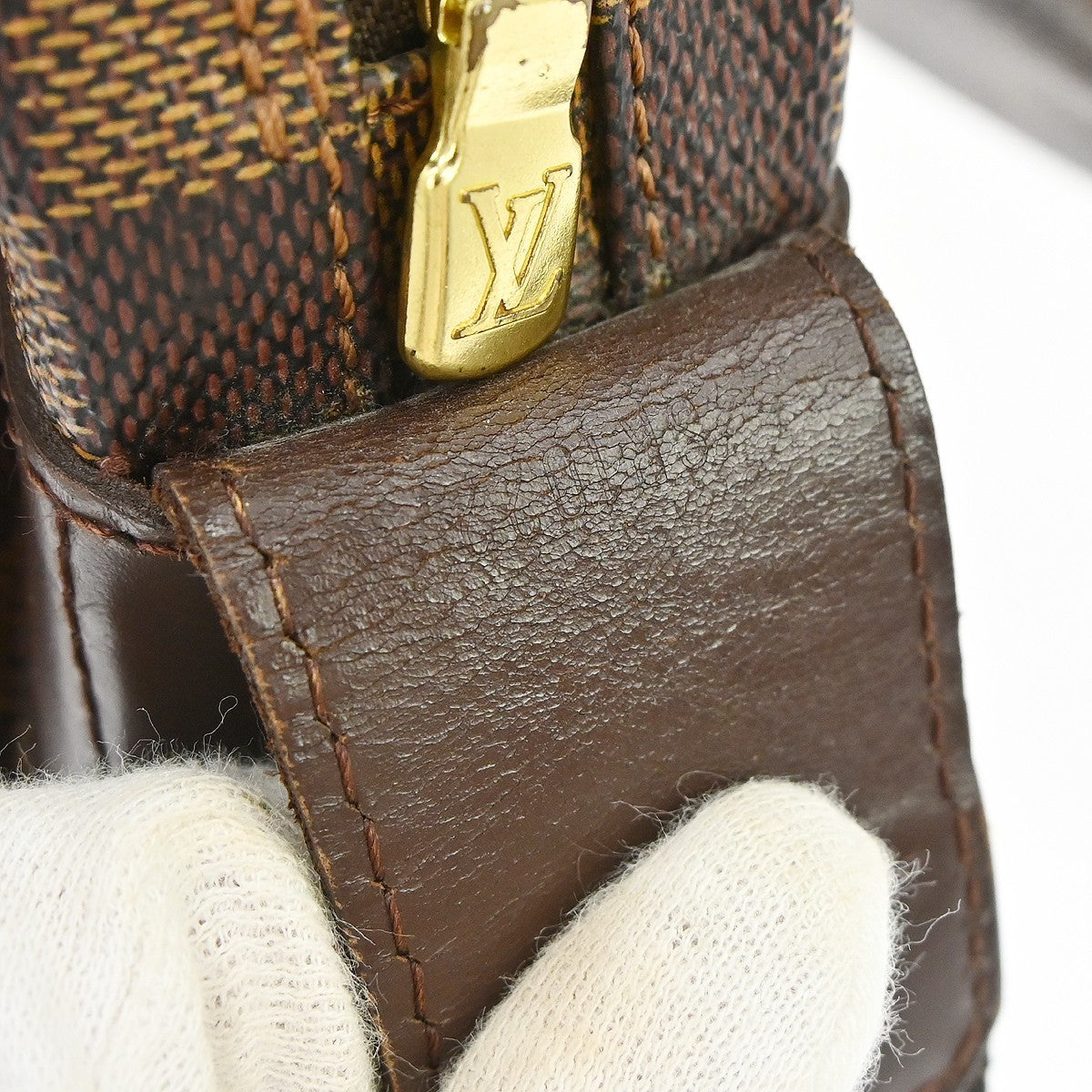Louis Vuitton Naviglio Damier Brown Canvas Shoulder Bag Bag (Pre-Owned)