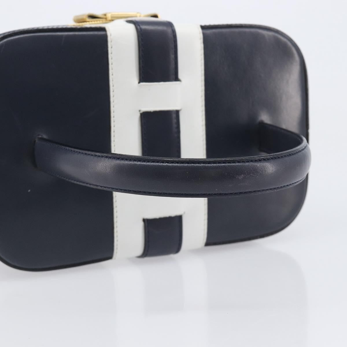 Celine Handbag Leather Navy Leather Handbag (Pre-Owned)
