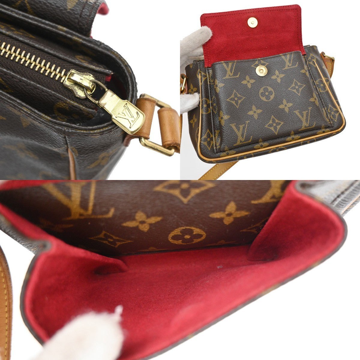 Louis Vuitton Viva Cite Monogram Canvas Brown Canvas Shoulder Bag Bag (Pre-Owned)