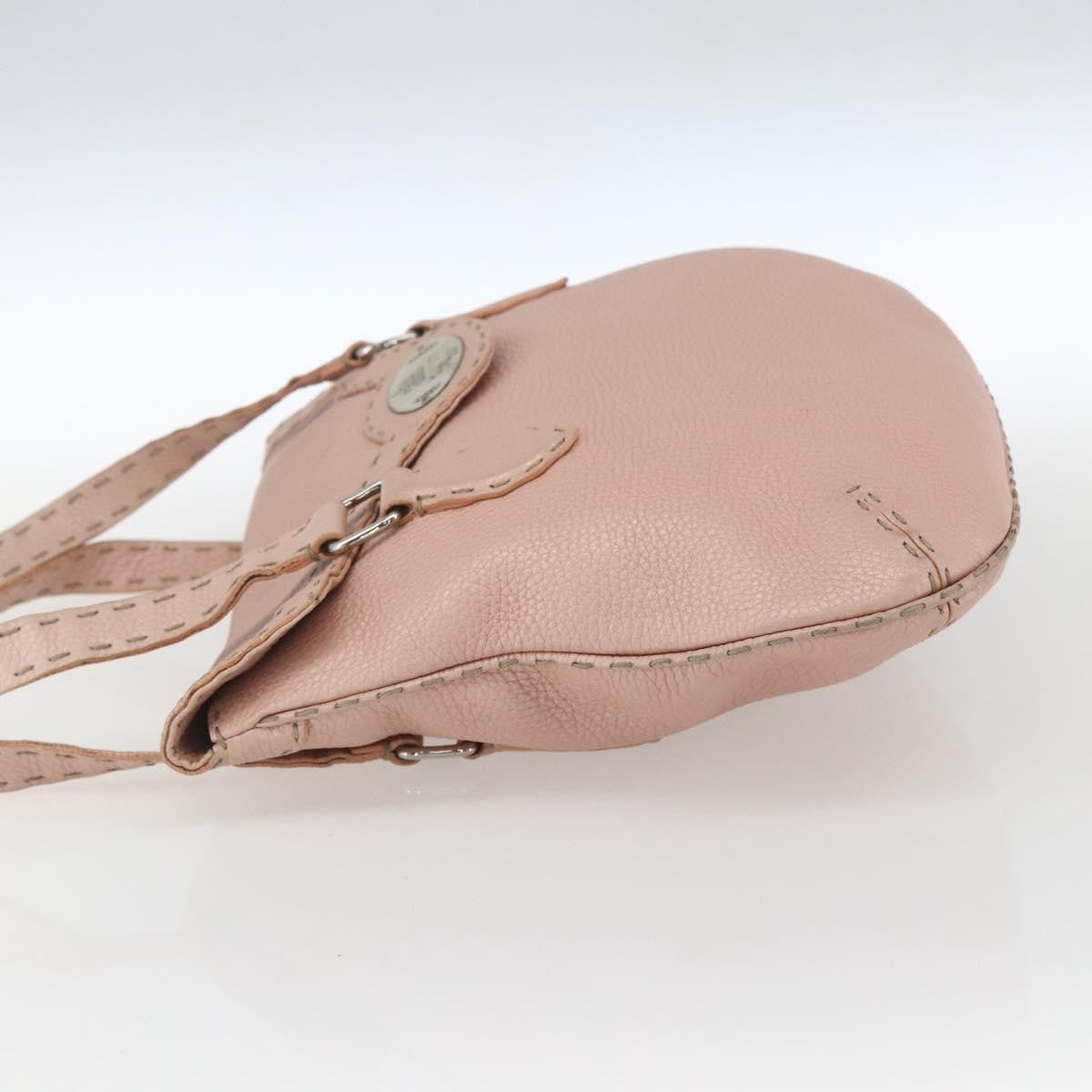Fendi Selleria Tote Leather Pink Leather Tote Bag Bag (Pre-Owned)