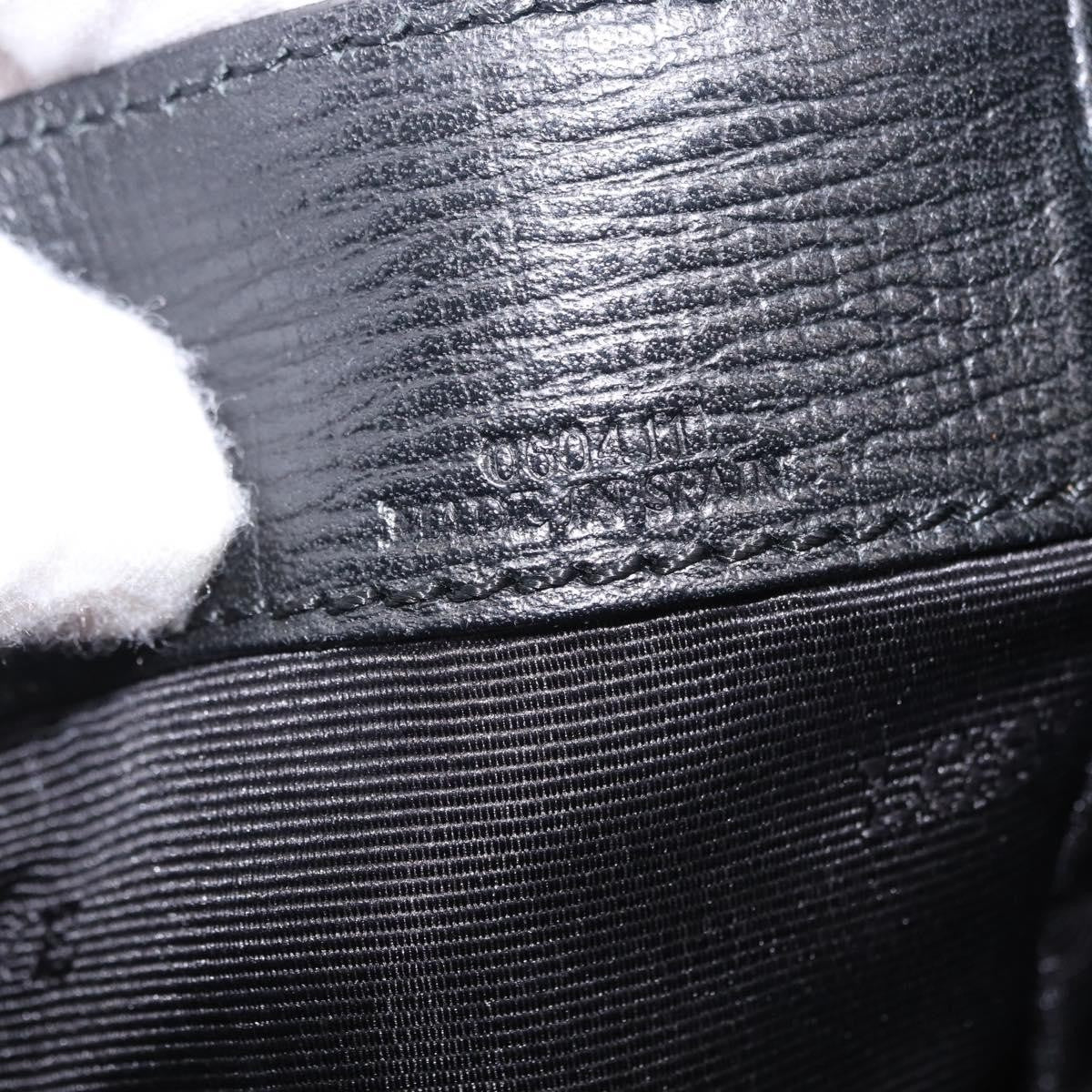 Loewe Shoulder Bag Leather Black Leather Shoulder Bag Bag (Pre-Owned)