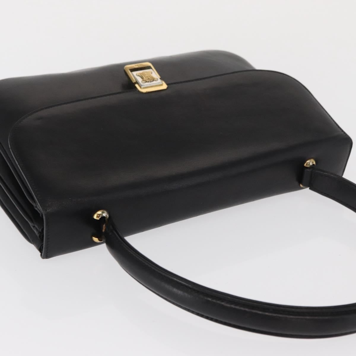 Celine Handbag Leather Black Leather Handbag (Pre-Owned)