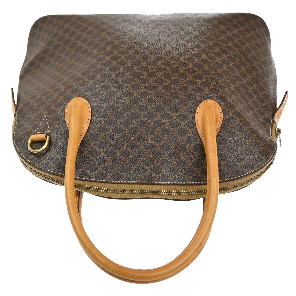 Celine Macadam Macadam With Leather Brown Pvc Handbag (Pre-Owned)