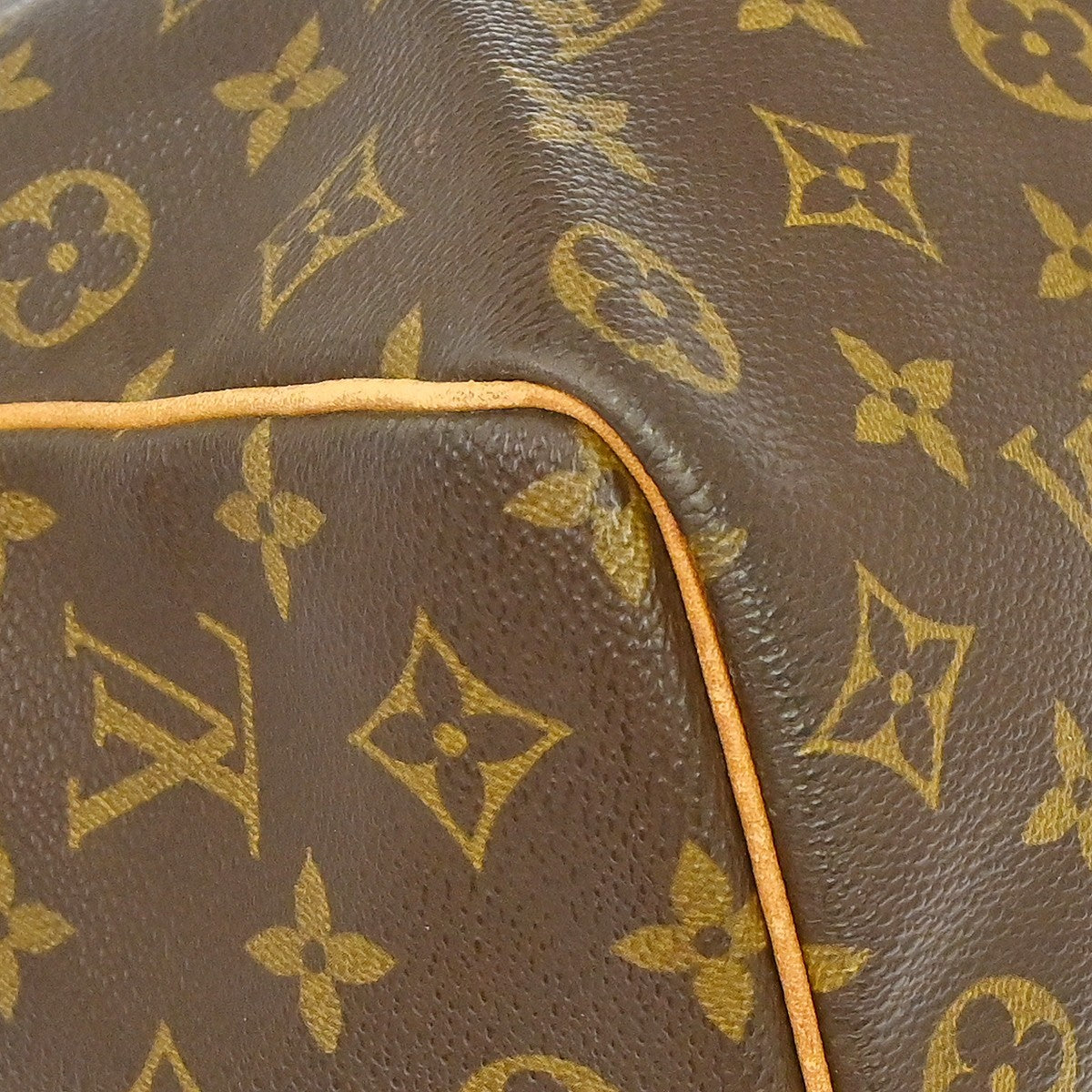 Louis Vuitton Keepall Monogram Brown Canvas Travel Bag Bag (Pre-Owned)