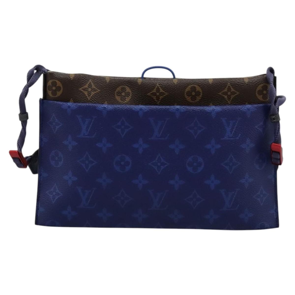 Louis Vuitton Outdoor Limited Edition Monogram Pacific Canvas Blue Canvas Shoulder Bag Bag (Pre-Owned)