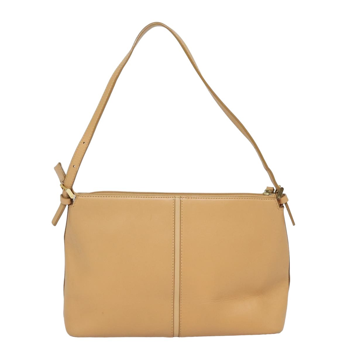 Burberry Vintage Leather Beige Leather Shoulder Bag Bag (Pre-Owned)