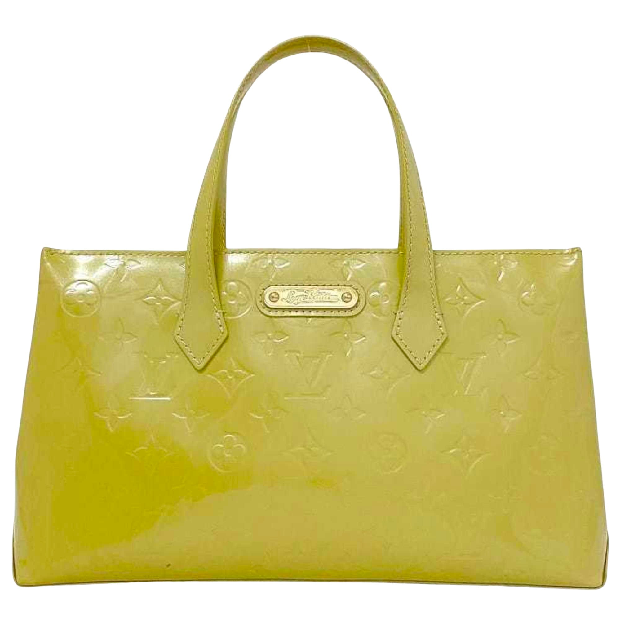Louis Vuitton Wilshire Shopping Bag in Burgundy Monogram Patent