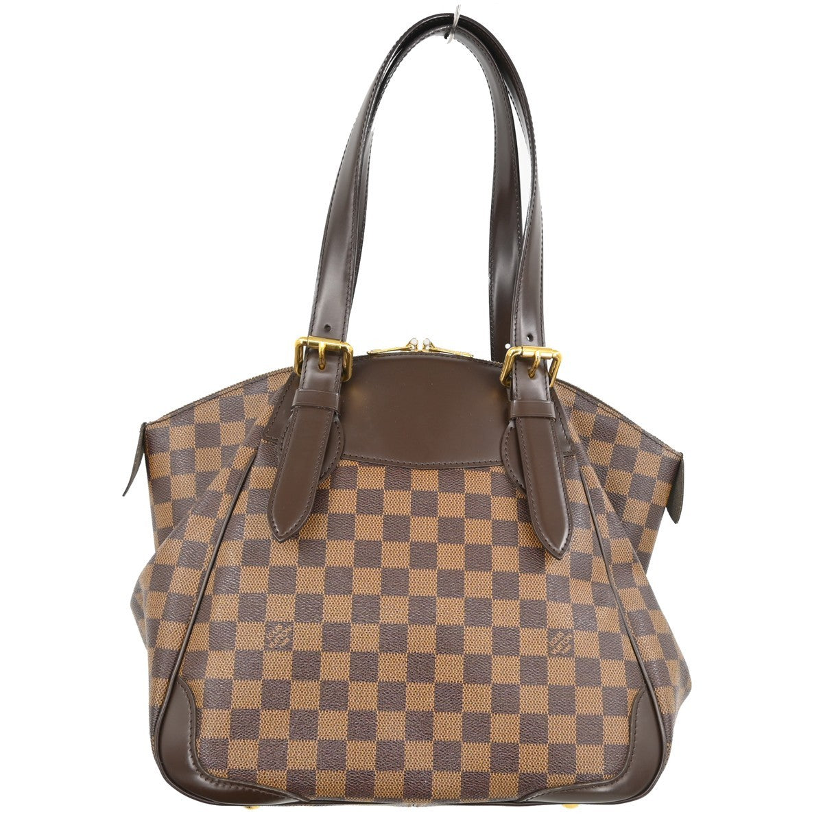 Louis Vuitton Verona Damier Ebene Brown Canvas Tote Bag Bag (Pre-Owned)
