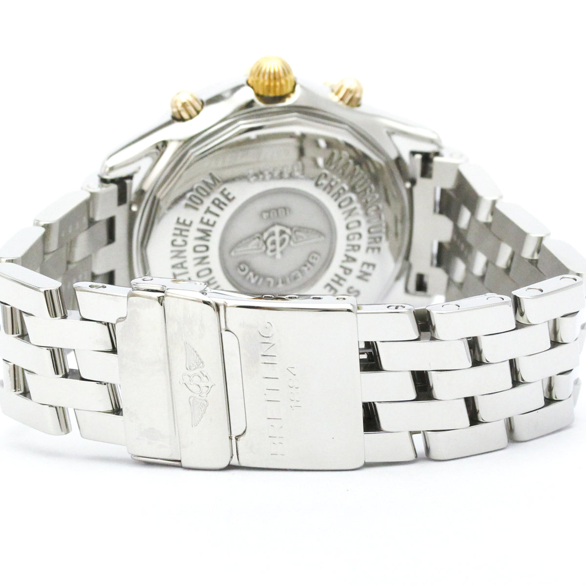 Breitling Windrider Shadow Flyback Chronograph Automatic Stainless Steel And Yellow Gold Watch (Pre-Owned)