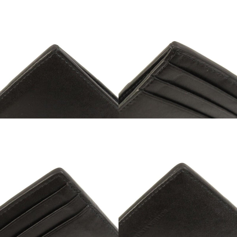 Bottega Veneta Intrecciato Black Leather Wallet  (Pre-Owned)