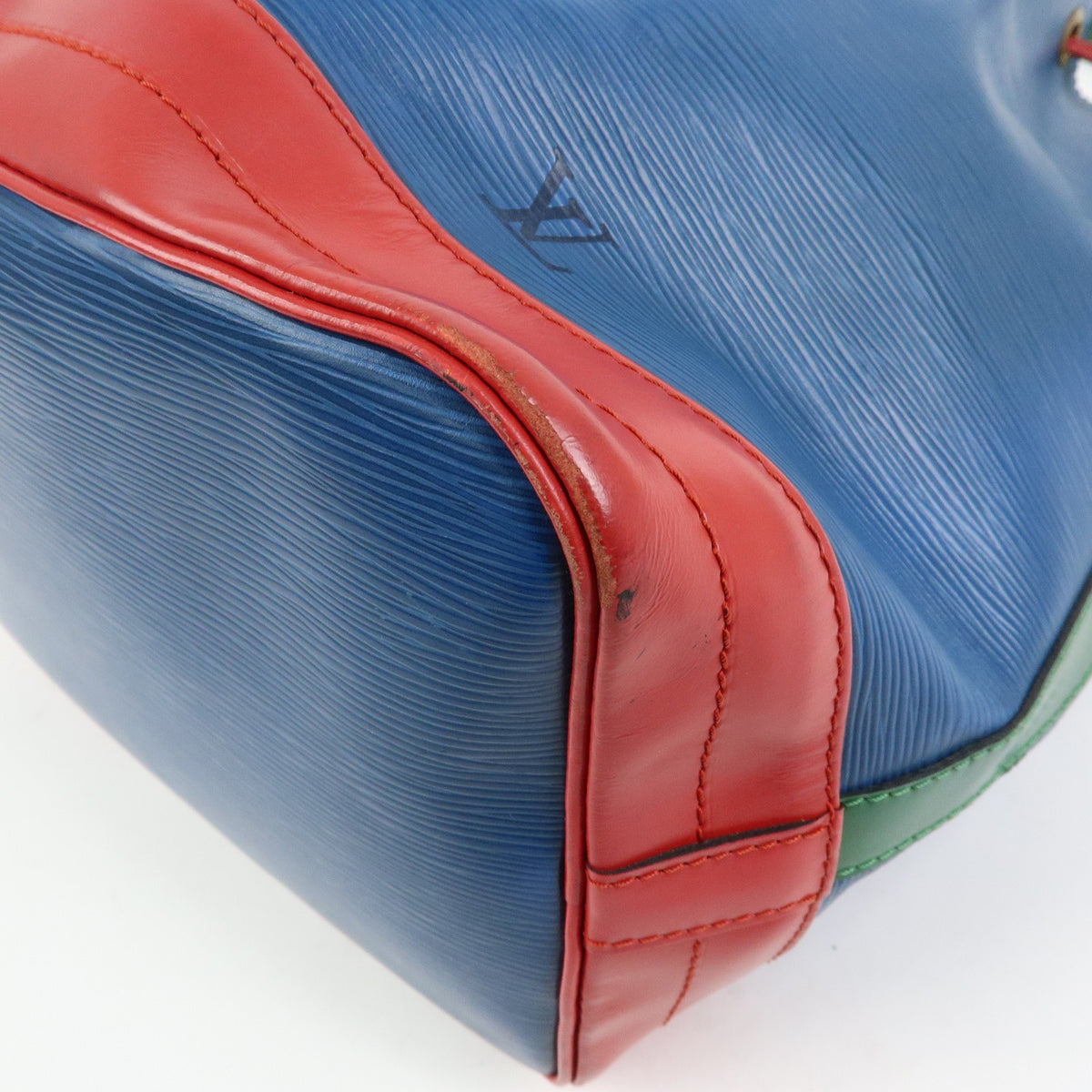 Louis Vuitton Tricolor Noe Epi Leather Blue Leather Handbag (Pre-Owned)
