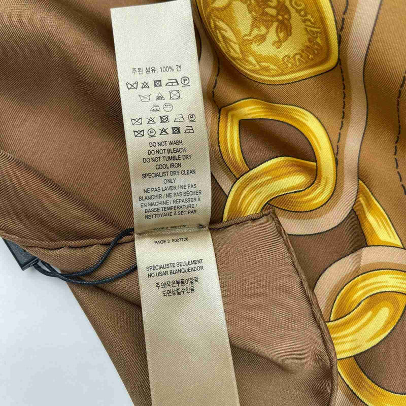 New Burberry Women's Brown Silk Large Scarf Shawl with Horse Tassel Print