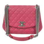 Chanel Matelassé Silver Leather Shoulder Bag (Pre-Owned)