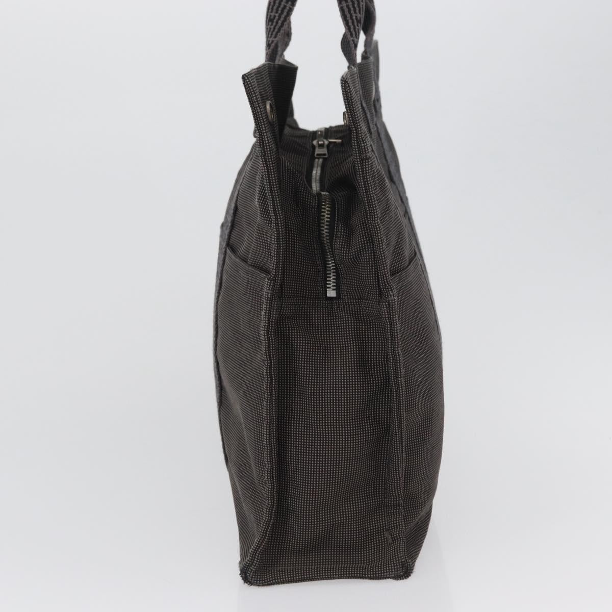 Hermes Fourre-Tout Herline Canvas Gray Canvas Tote Bag Bag (Pre-Owned)
