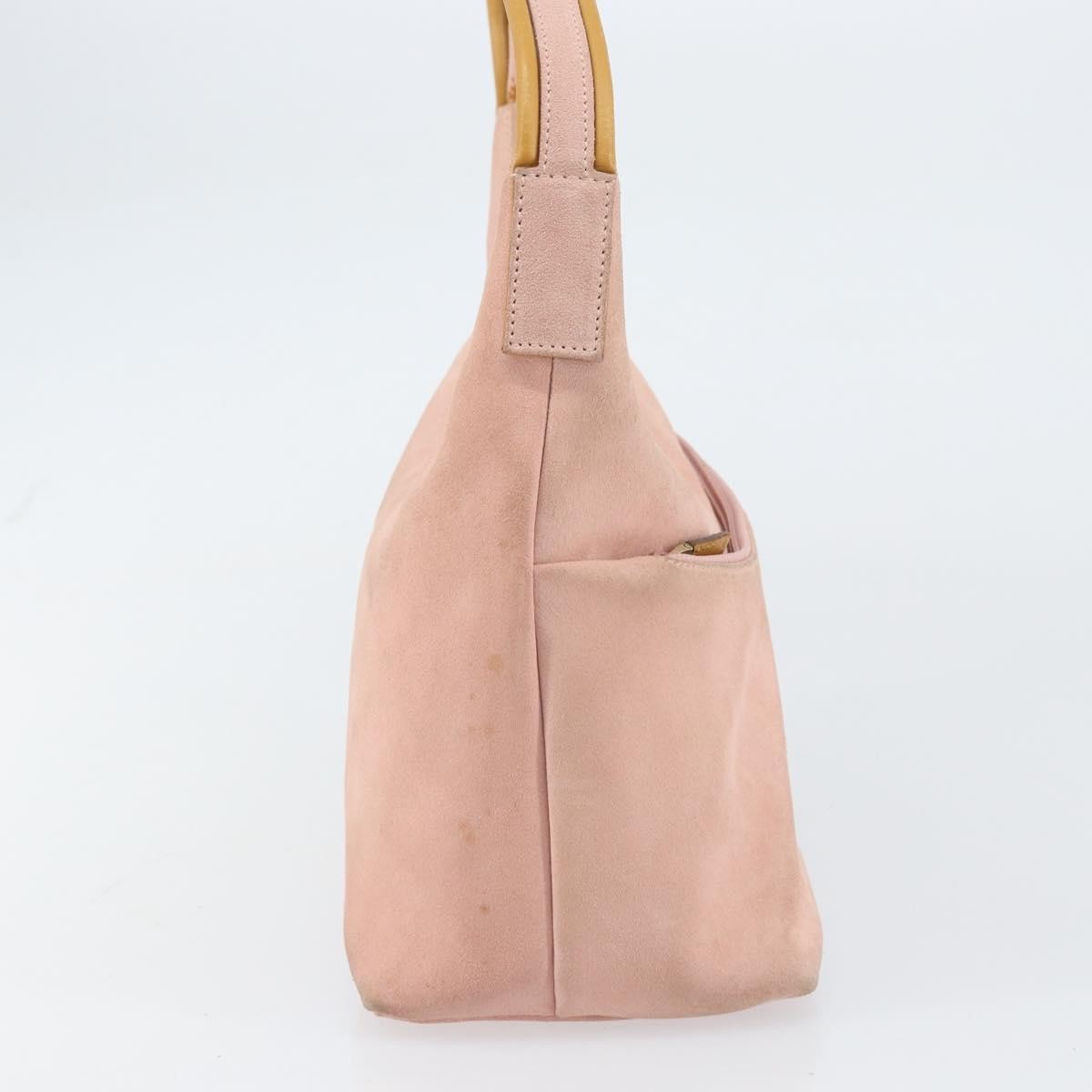 Gucci Vintage Suede Pink Suede Handbag (Pre-Owned)