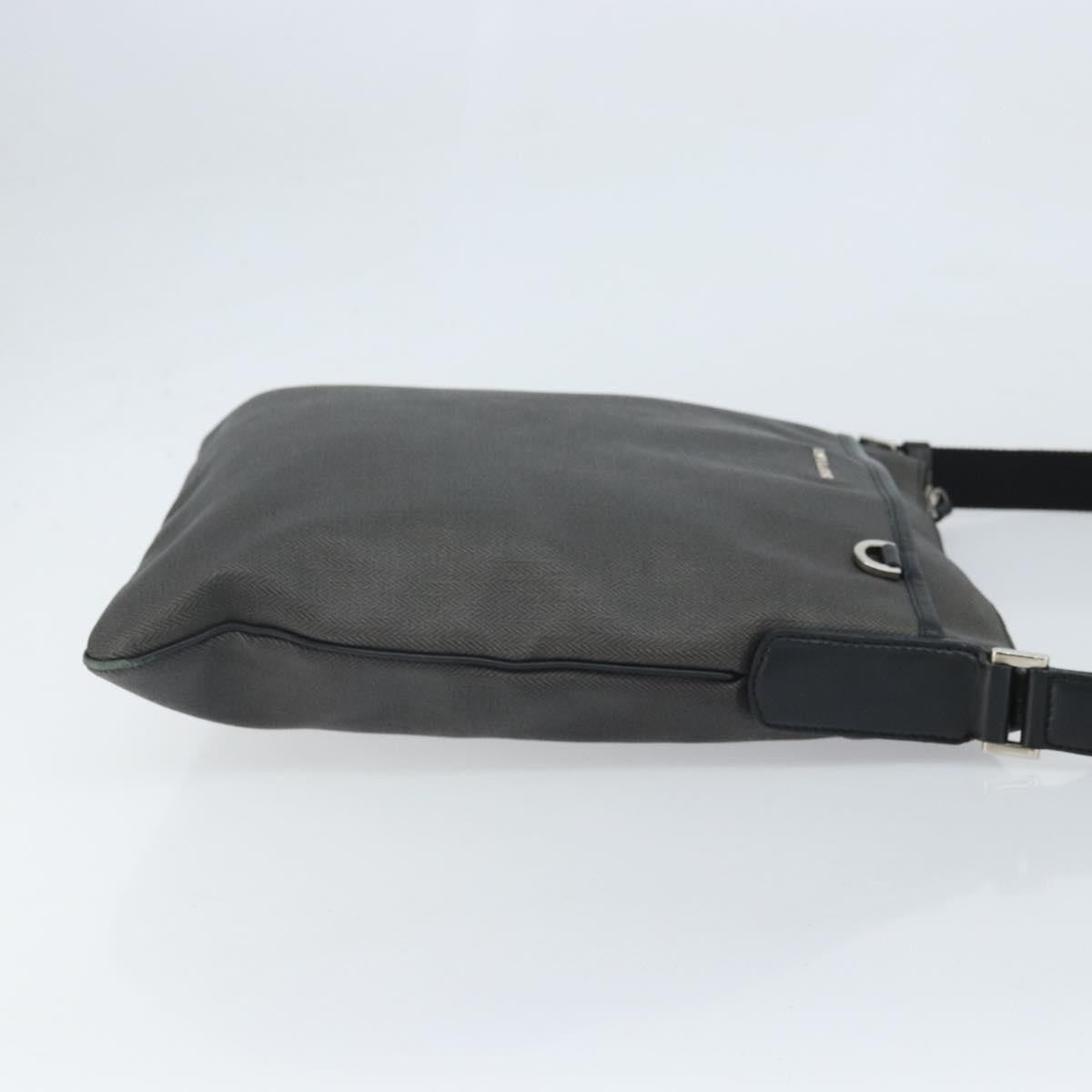 Bvlgari Shoulder Canvas Gray Canvas Shoulder Bag Bag (Pre-Owned)