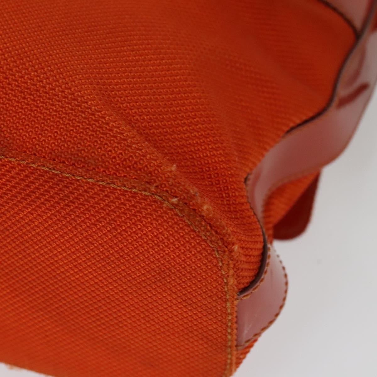Celine Shoulder Canvas Orange Canvas Shoulder Bag Bag (Pre-Owned)