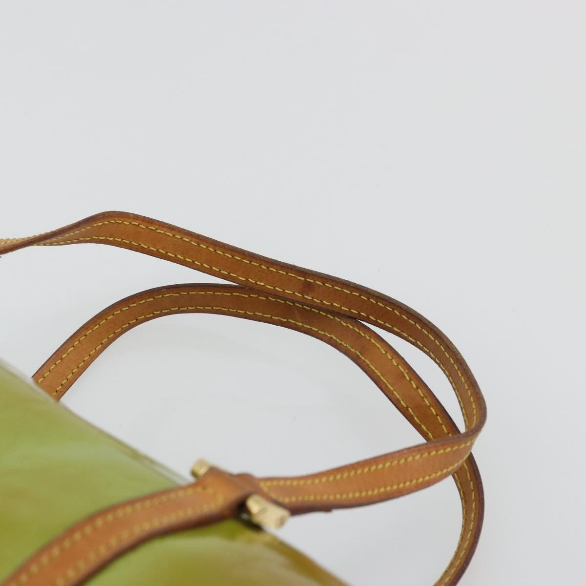 Louis Vuitton Bedford Monogram Vernis Green Patent_Leather Handbag (Pre-Owned)