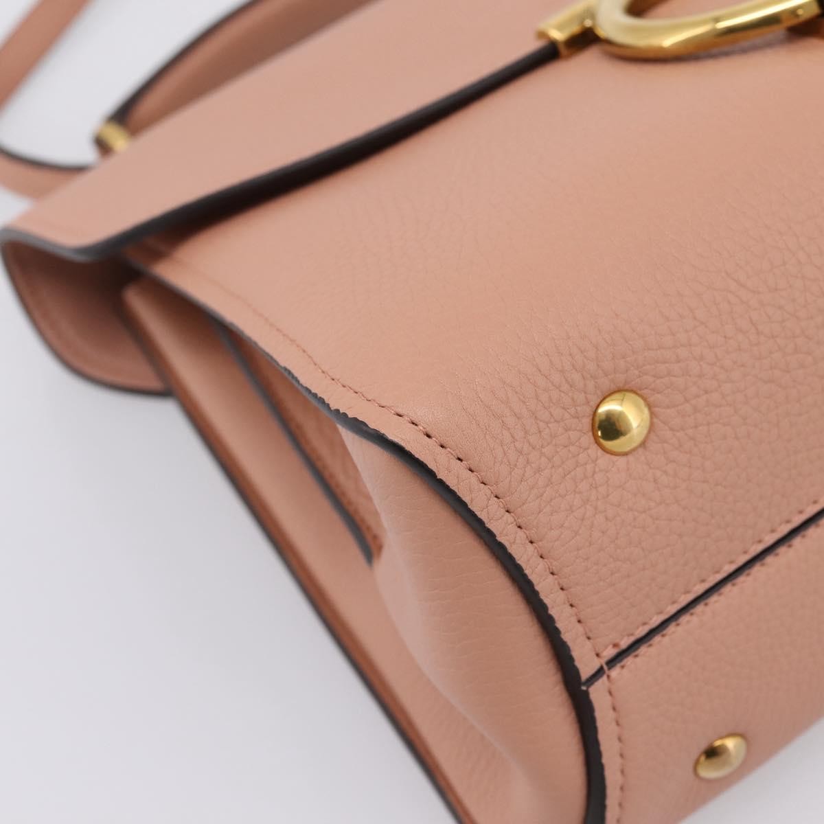 Salvatore Ferragamo Margot Satchel Leather Pink Leather Handbag (Pre-Owned)