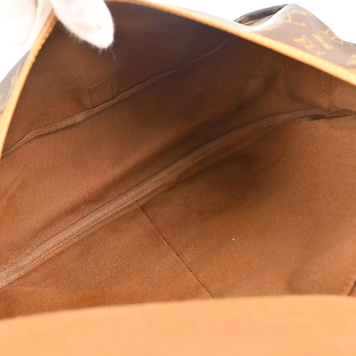 Louis Vuitton Saumur Monogram Canvas Brown Canvas Shoulder Bag Bag (Pre-Owned)
