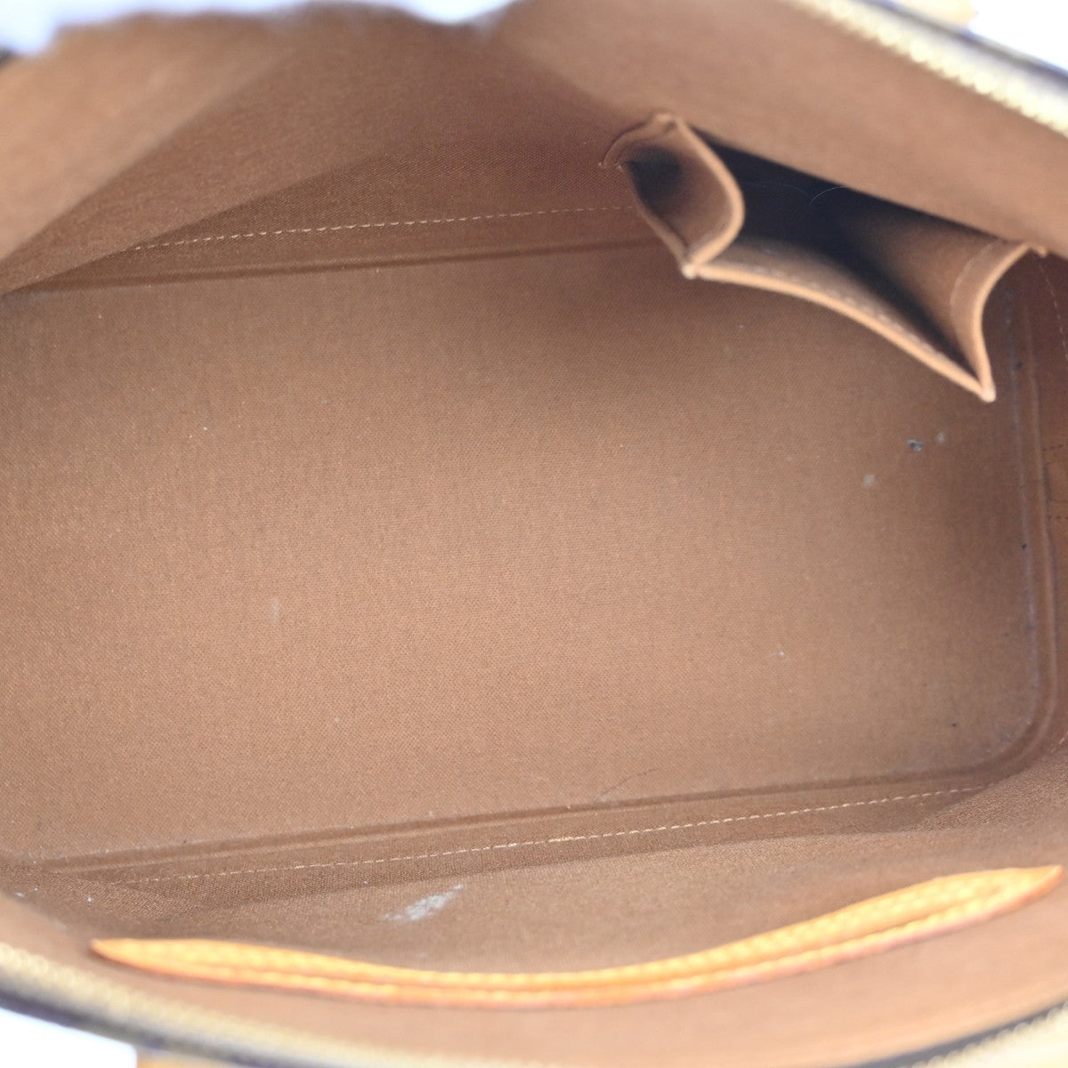 Louis Vuitton Alma Handbag Monogram Canvas Brown Canvas Handbag (Pre-Owned)