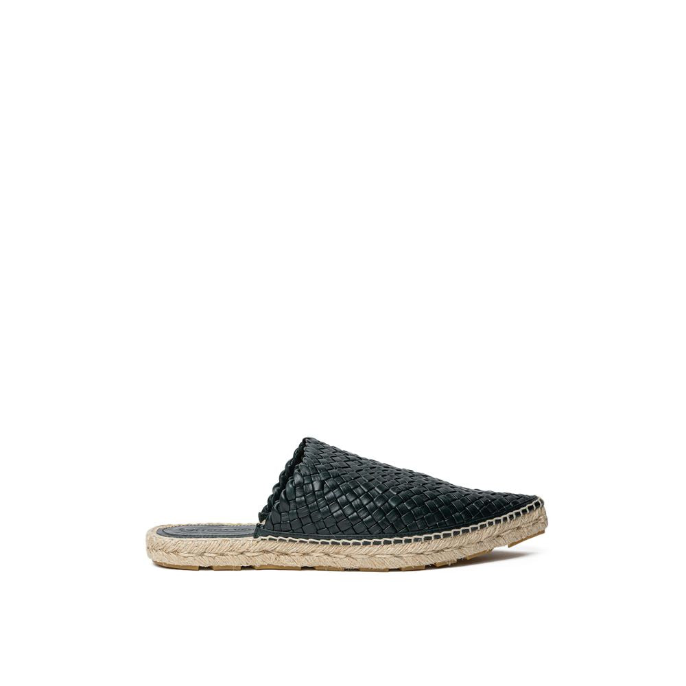 Bottega Veneta Green Leather Women's Espadrilles