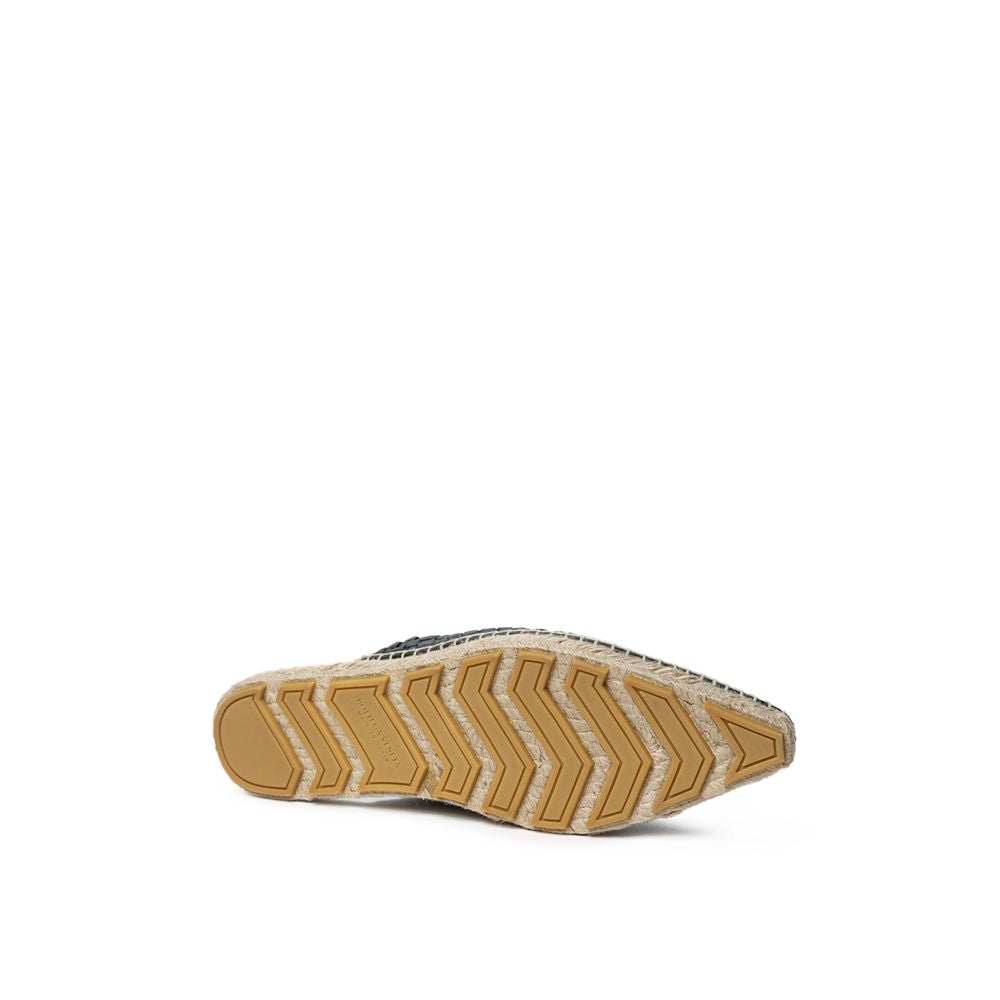 Bottega Veneta Green Leather Women's Espadrilles