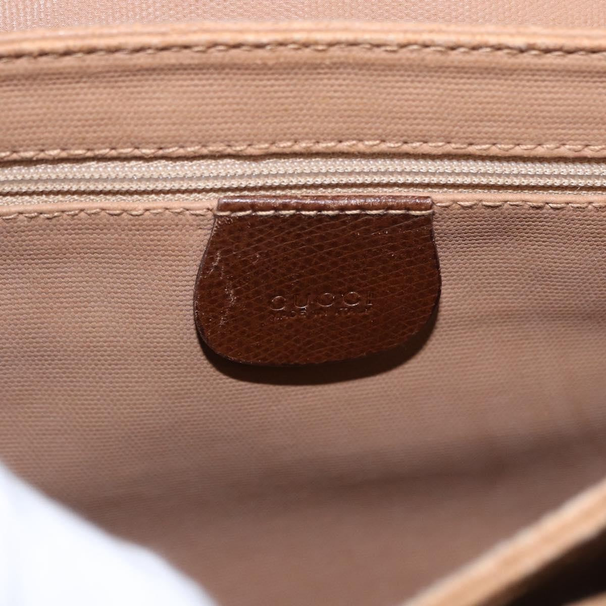 Gucci Shoulder Canvas Beige Canvas Shoulder Bag Bag (Pre-Owned)
