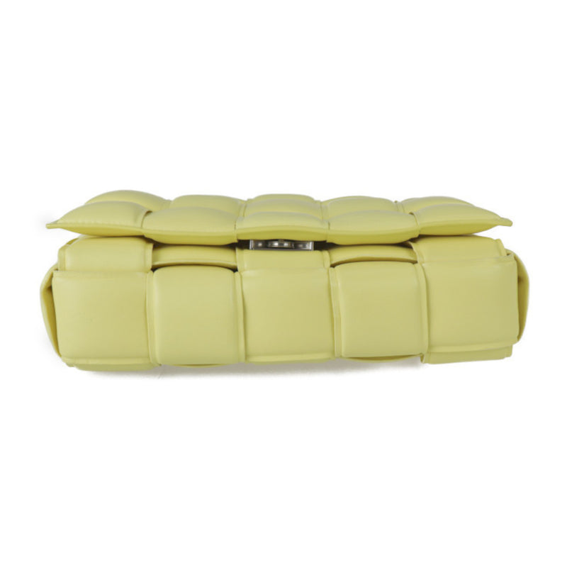 Bottega Veneta Cassette Yellow Leather Shoulder Bag (Pre-Owned)
