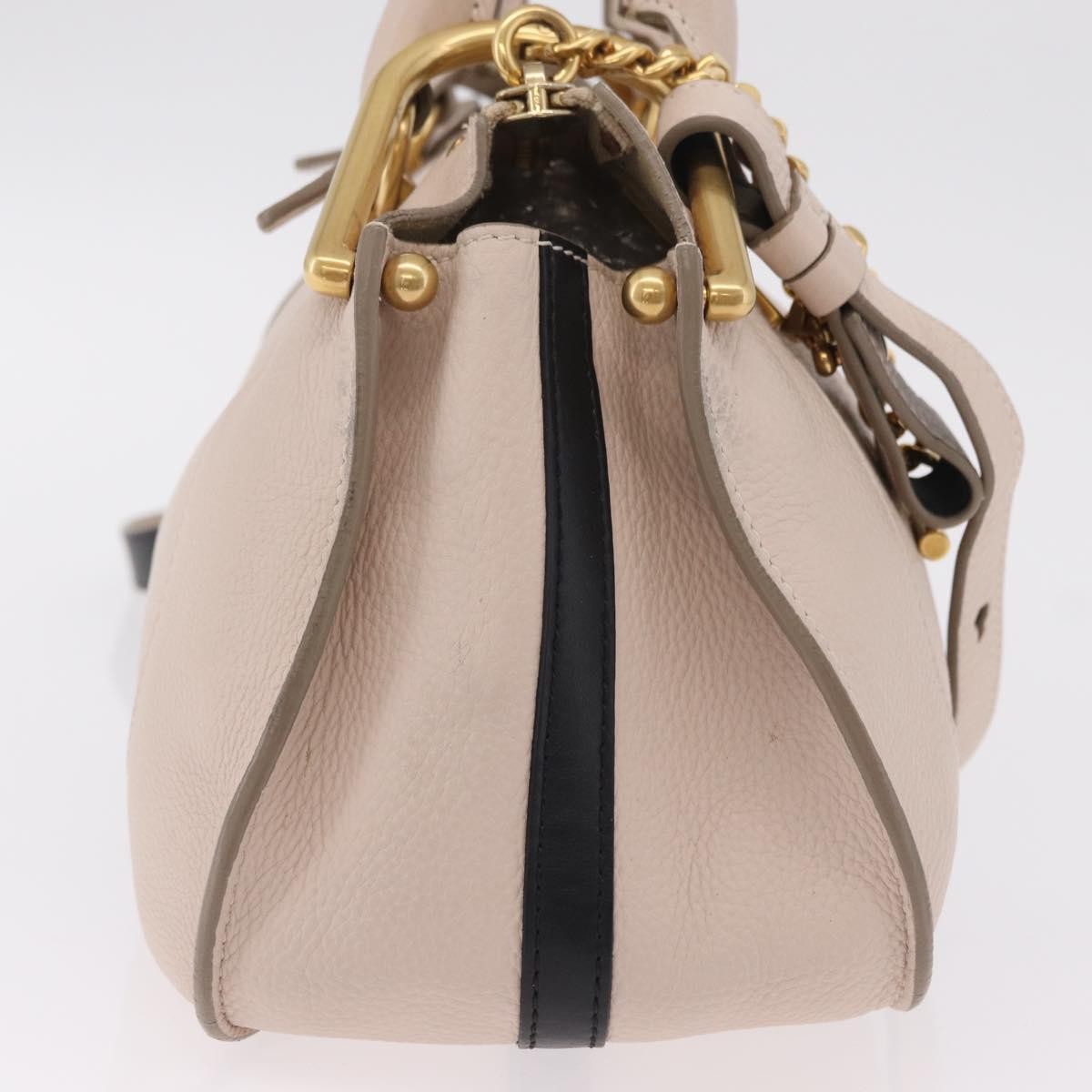 Chloe Hailey Leather Beige Leather Handbag (Pre-Owned)
