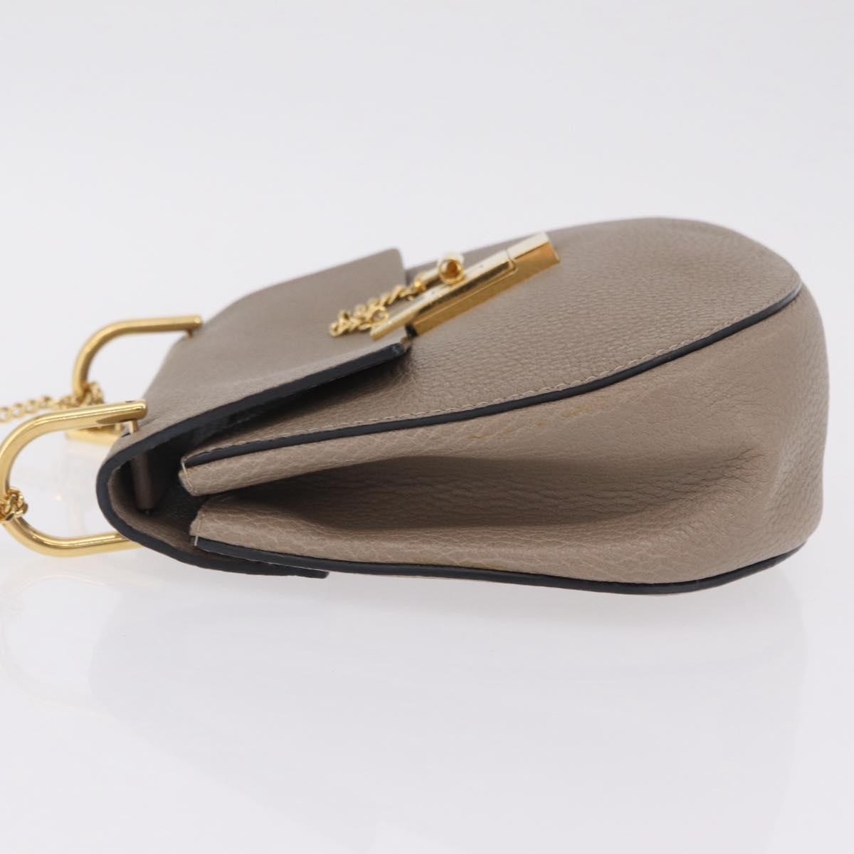 Chloe Drew Leather Beige Leather Crossbody Bag Bag (Pre-Owned)