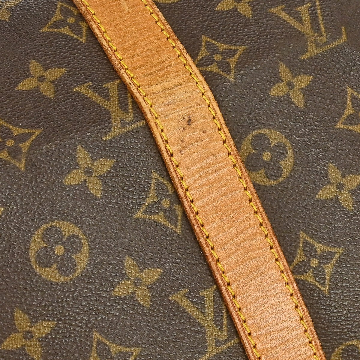 Louis Vuitton Keepall Bandouliere Monogram Canvas Brown Canvas Travel Bag Bag (Pre-Owned)