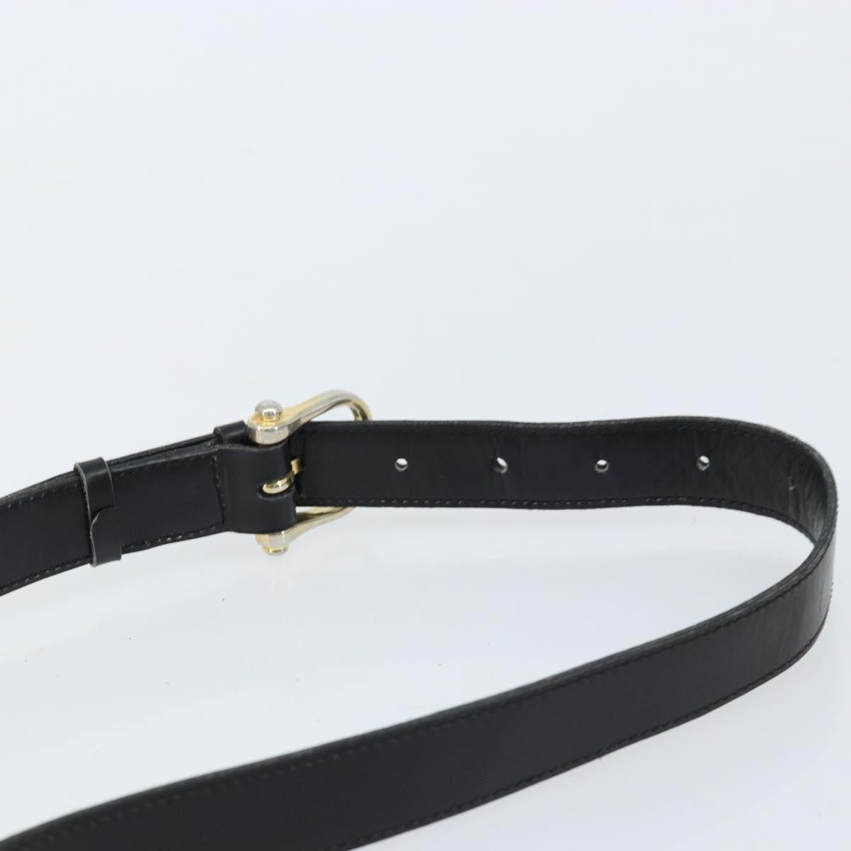 Celine Shoulder Leather Black Leather Shoulder Bag Bag (Pre-Owned)